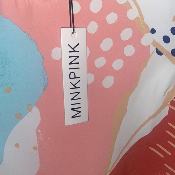 NWT Mini Pink Calm Bliss Tee Dress. Size small - Picture 8 of 8